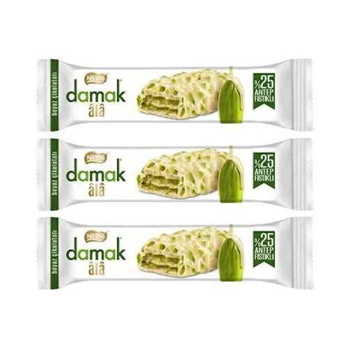 Damak Crunchy – Chocolat Blanc Pistache