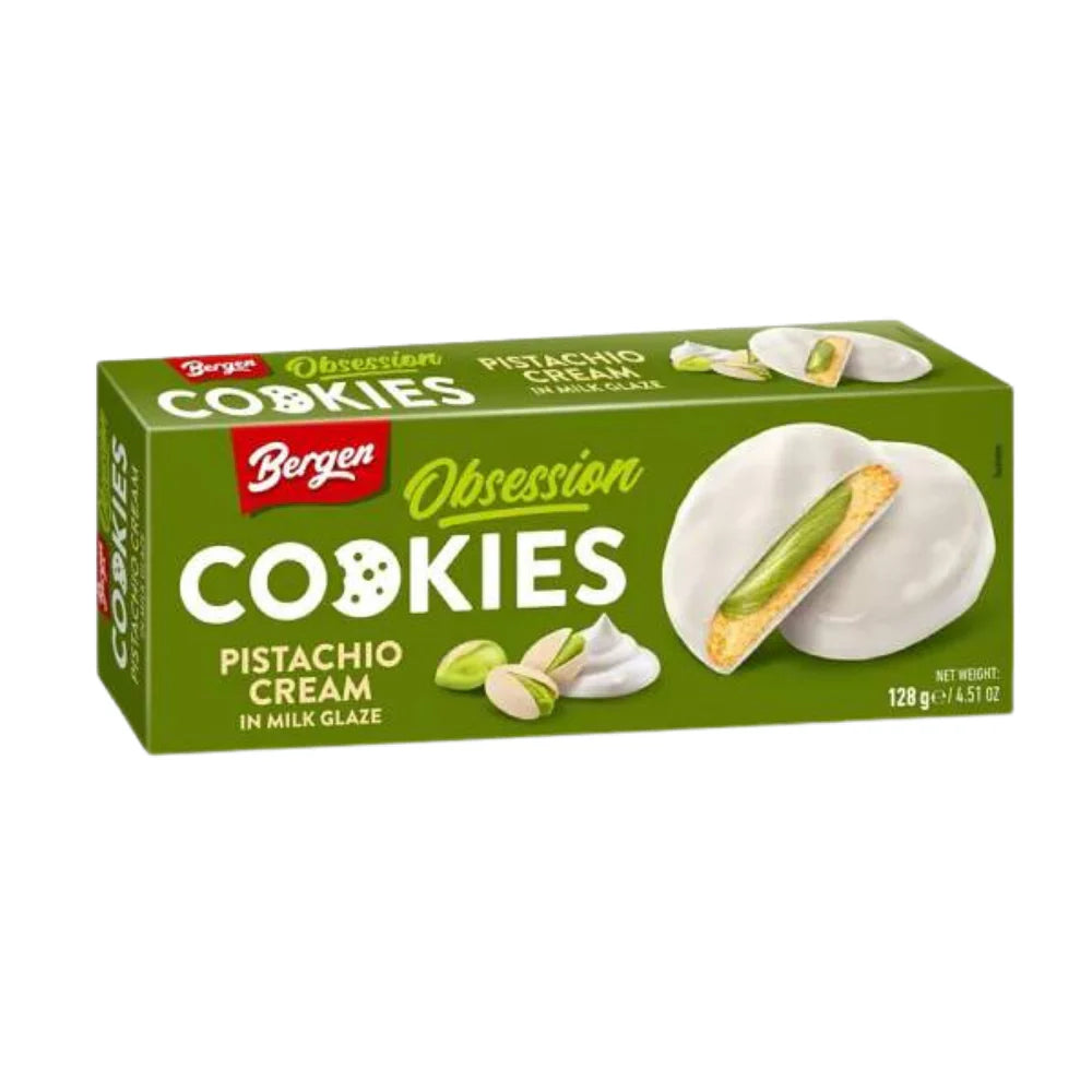 Bergen Pistachio Cream Milk Glaze Cookie