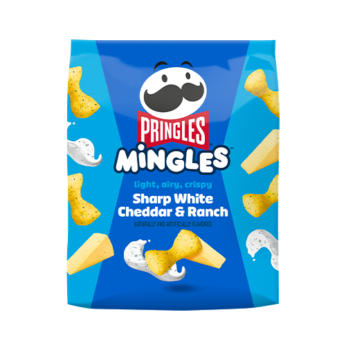 PRINGLES MINGLES CHEDDAR BLANC & RANCH