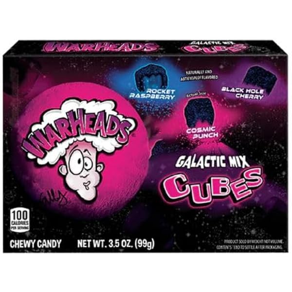 Warheads Galactic Mix Cubes