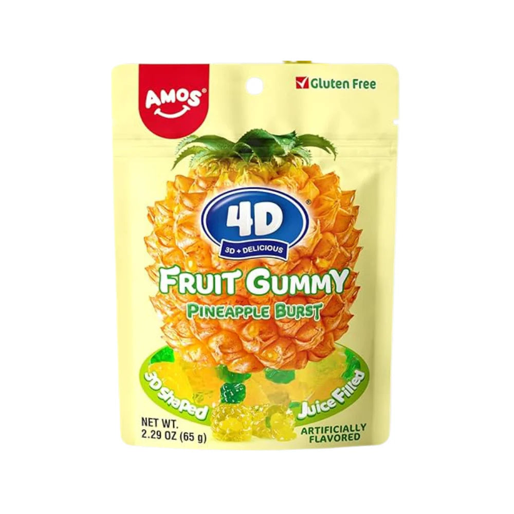 Amos 4D Fruit Gummy Pineapple Burst