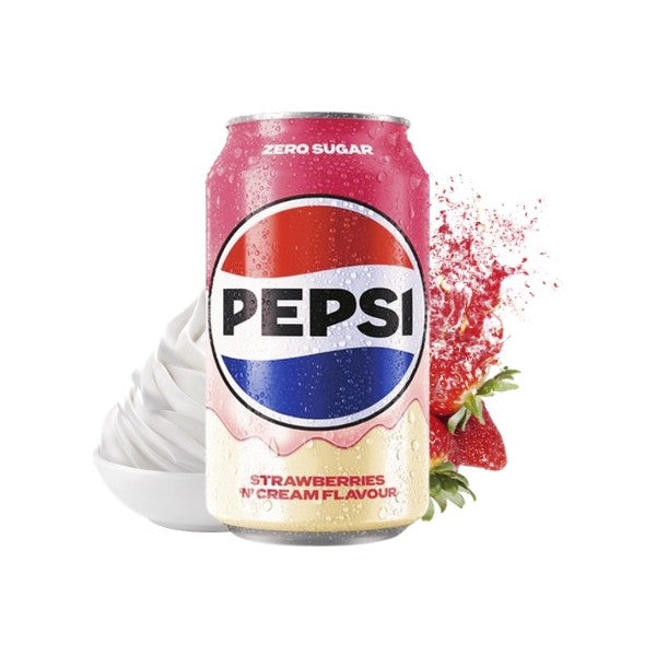 Pepsi Zero Sugar Strawberry and Cream