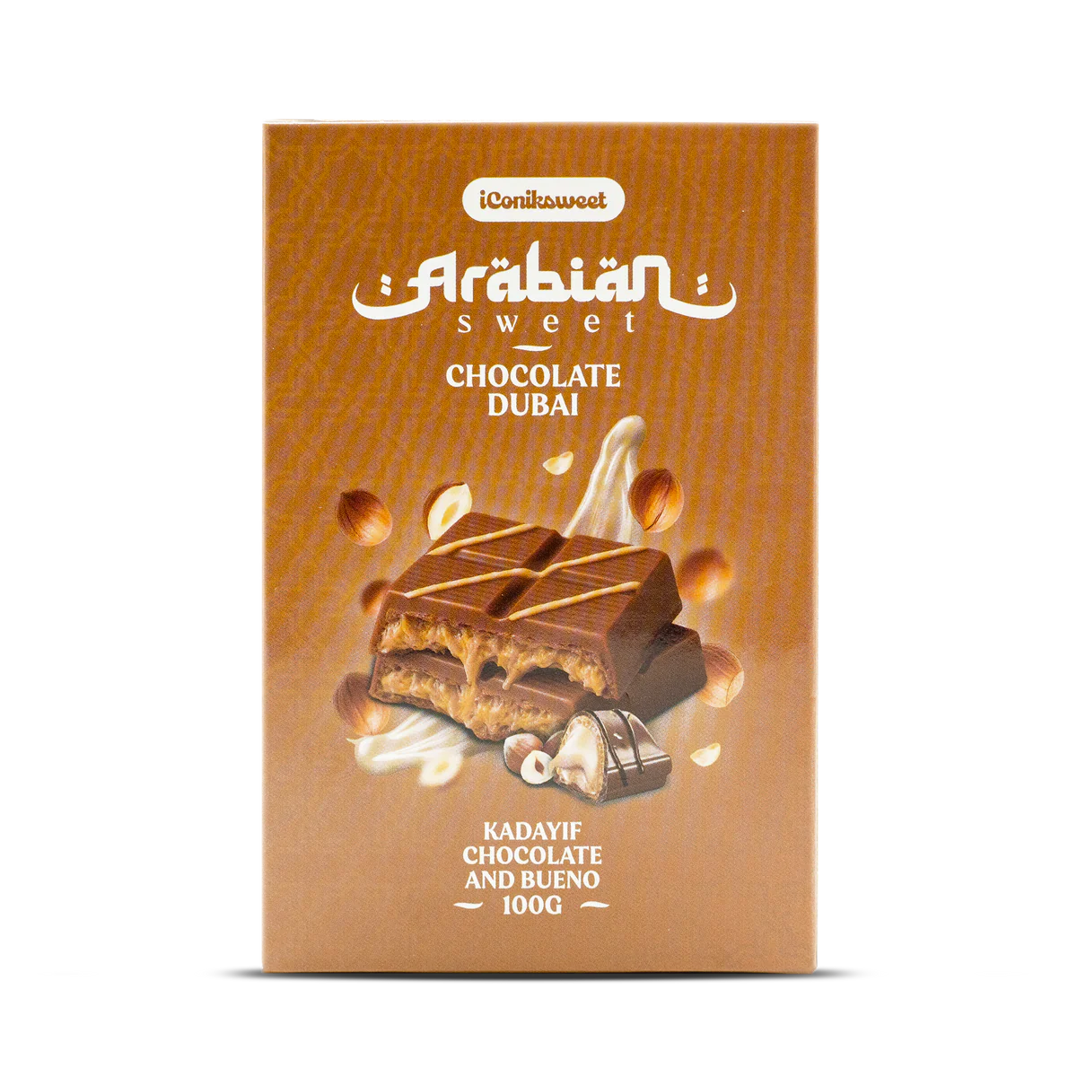 Chocolat Dubai Arabian sweet kadayif chocolate and Bueno