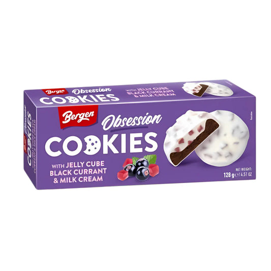 Bergen Cookies Jelly Cube Black Currant & Milk Cream