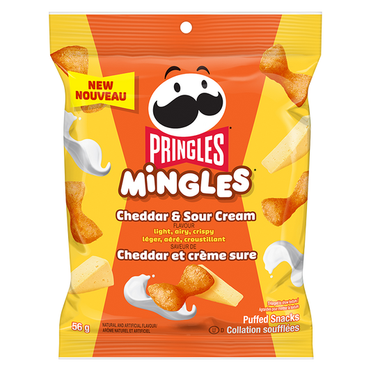 PRINGLES MINGLES CHEDDAR & SAUCE BLANCHE